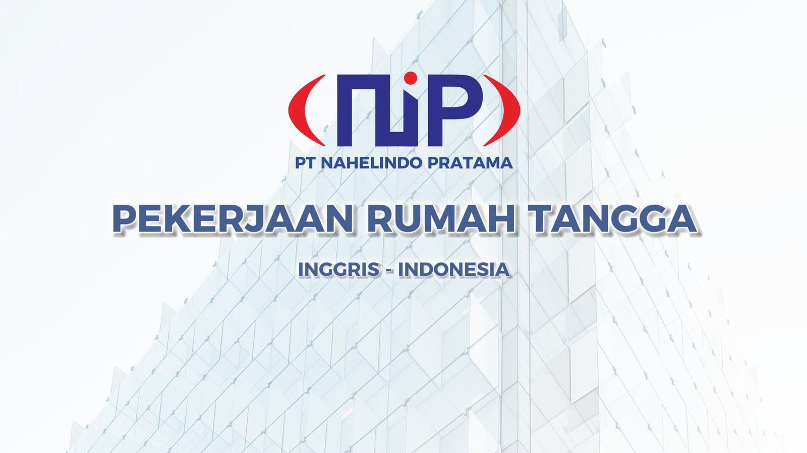 Pekerjaan Rumah Tangga ( Inggris – Indonesia)